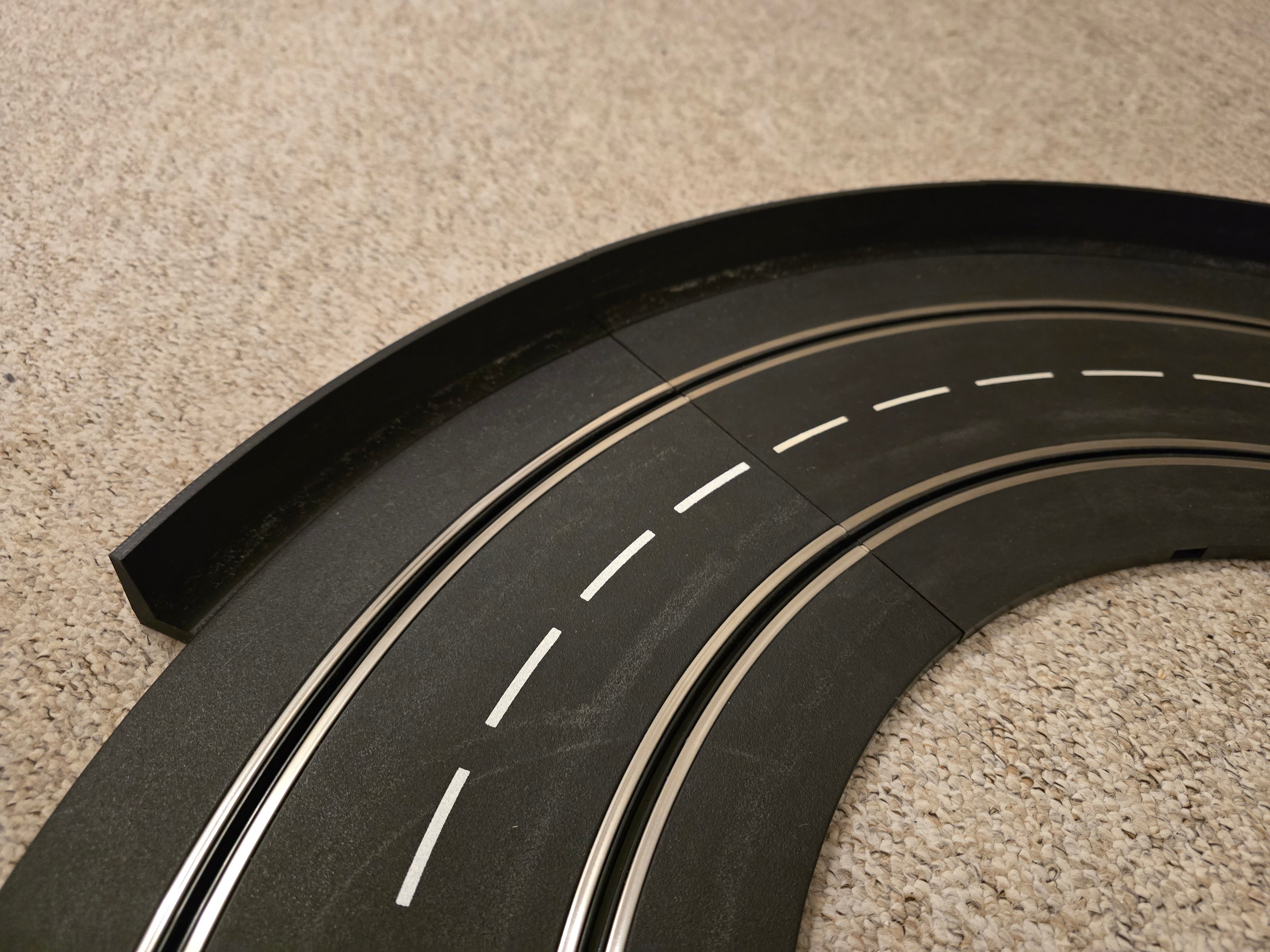 Carrera Digital 132/124 und Evolution Randstreifen Gerade und Gebogen 1/60 Grad