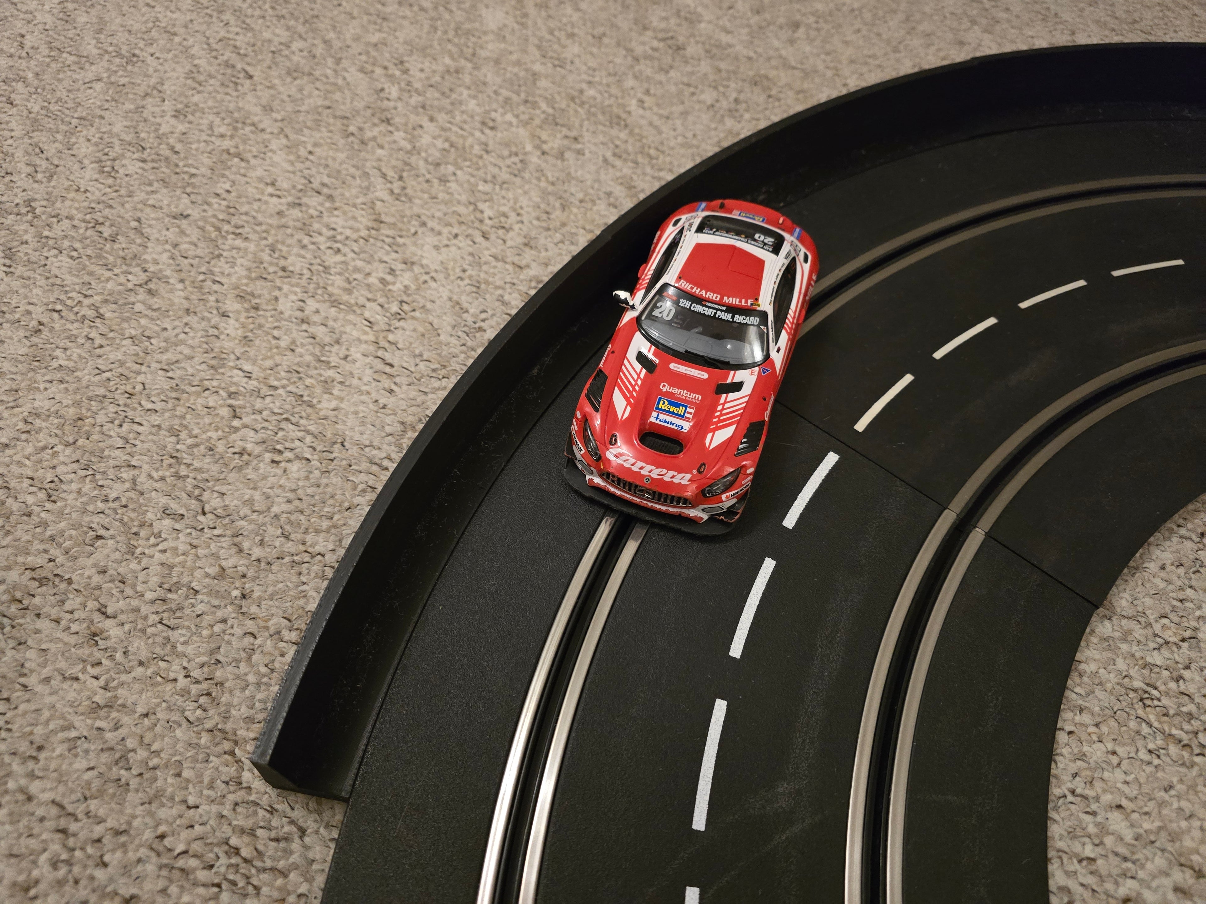 Carrera Digital 132/124 und Evolution Randstreifen Gerade und Gebogen 1/60 Grad